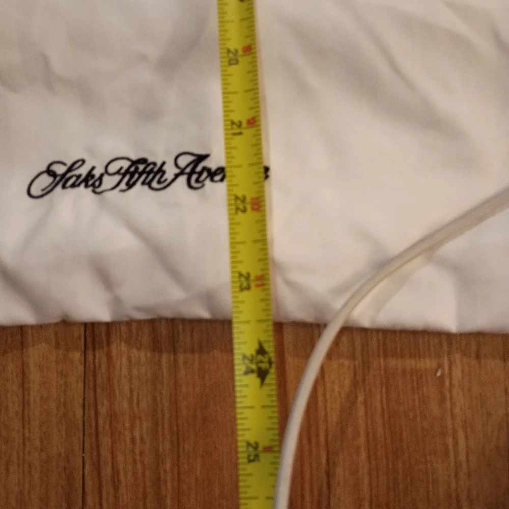 Saks Fifth Avenue Luxury Embroidered  White Stripe Pillowcases  Set of Six